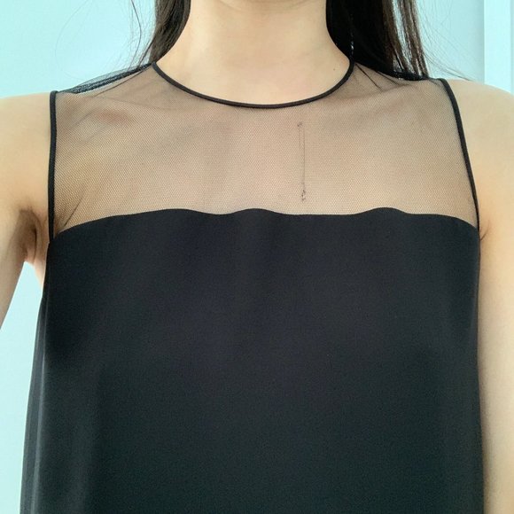 Babaton Lionel Blouse Sz Small BLACK Aritzia - Picture 6 of 9